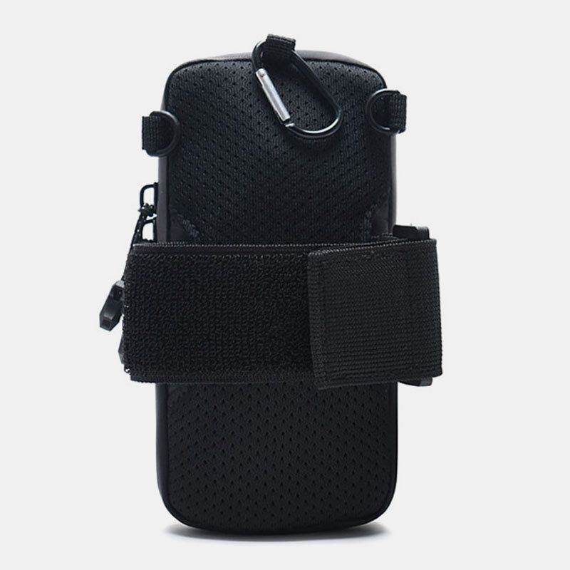 Herr Casual Vattentät Dacron Air Permeability 6.6 Tums Telefonväska Midjeväska Crossbody-väska Axelväska