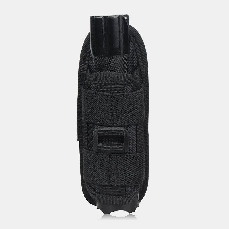 Herr Nylon Bärbar Utomhus Bergsklättring 360 Graders Roterande Ficklampa Ärm Slitstark Tactical Bag Midjeväska