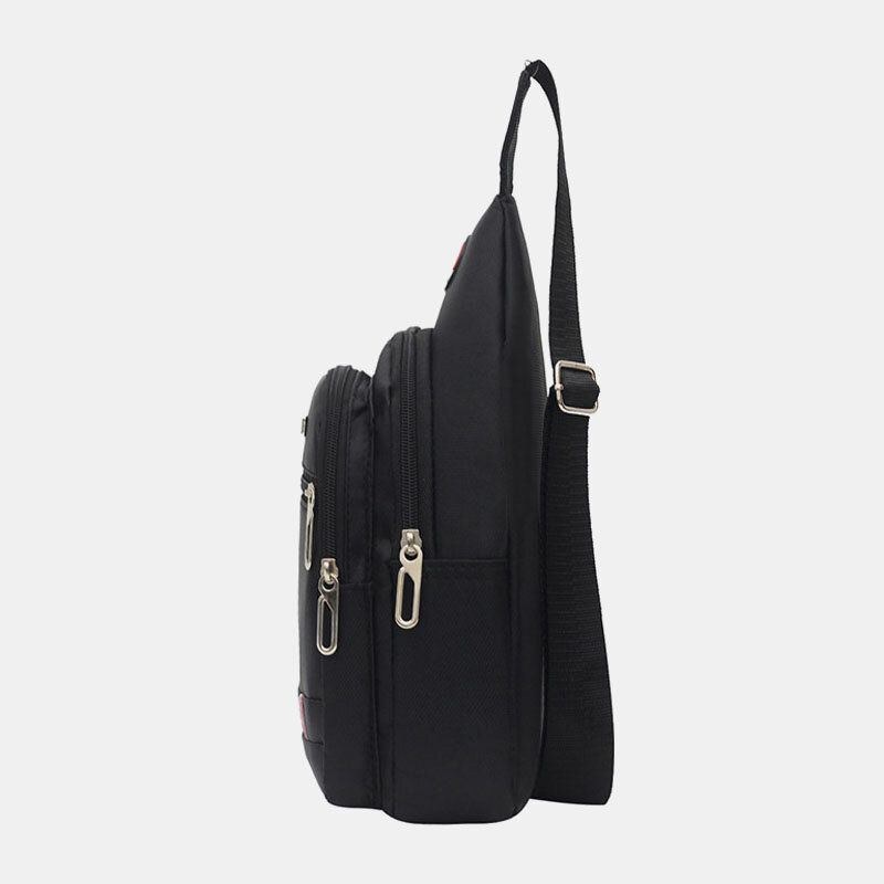 Herr Nylon Vattentät Mode Casual Outdoor Bröstväska Crossbody-väska