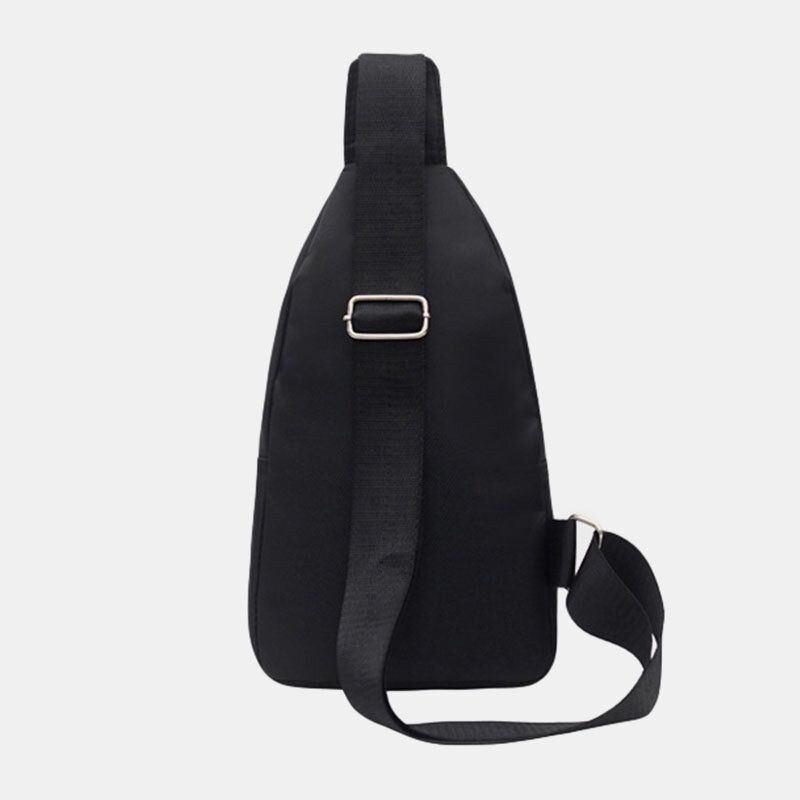 Herr Nylon Vattentät Mode Casual Outdoor Bröstväska Crossbody-väska