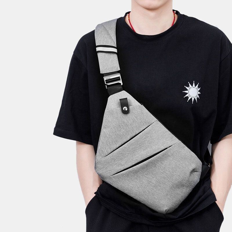 Herr Tunn Stöldskyddsväska Multifunktion Vattentät Crossbody Bag Sling Bag Med Flera Fickor