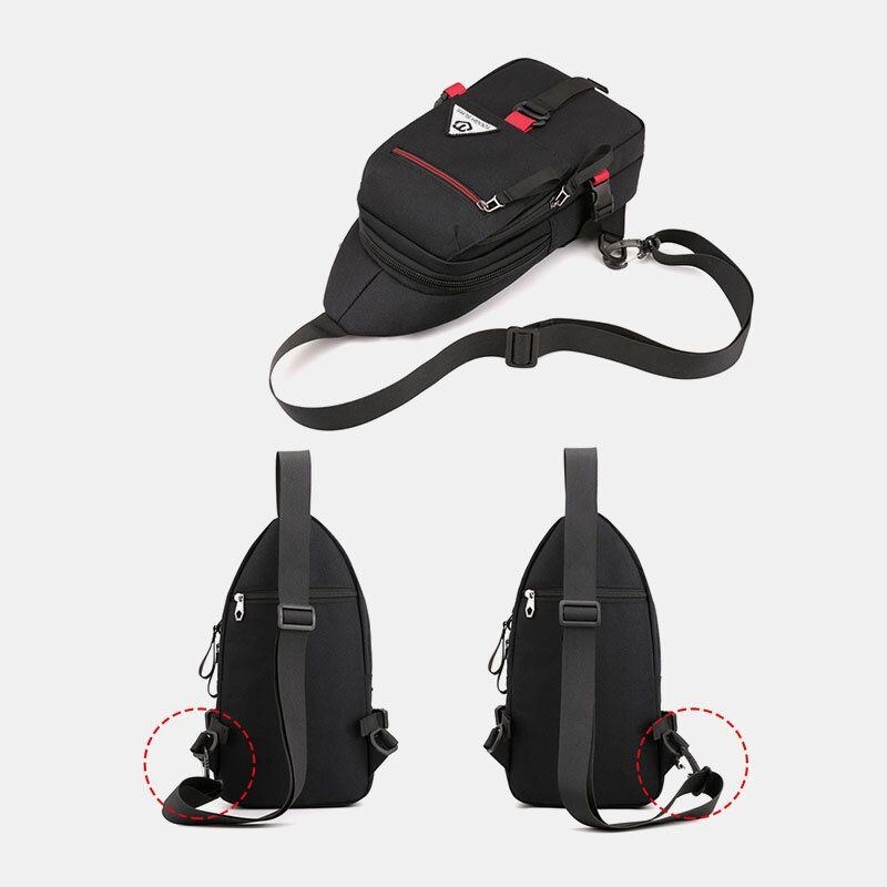 Multifunktionsväska För Män Vattentät Casual Sling Crossbody-väska Axelväska Bröstväska