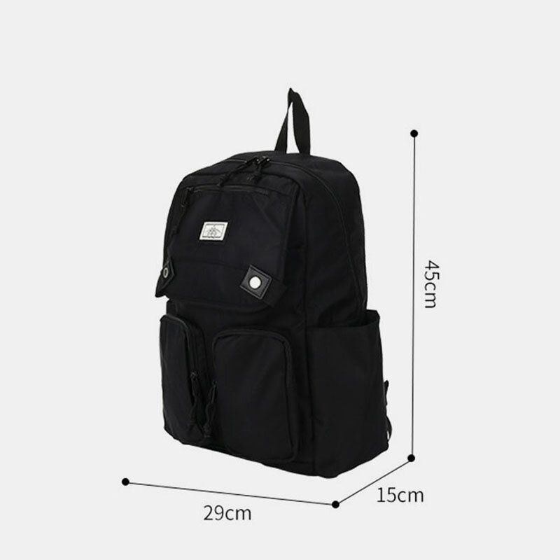 Herr 20l Nylon Multifunktion Multi-ficka Lätt Vikt Stor Kapacitet 15.6 Tum Laptopväska Ryggsäck