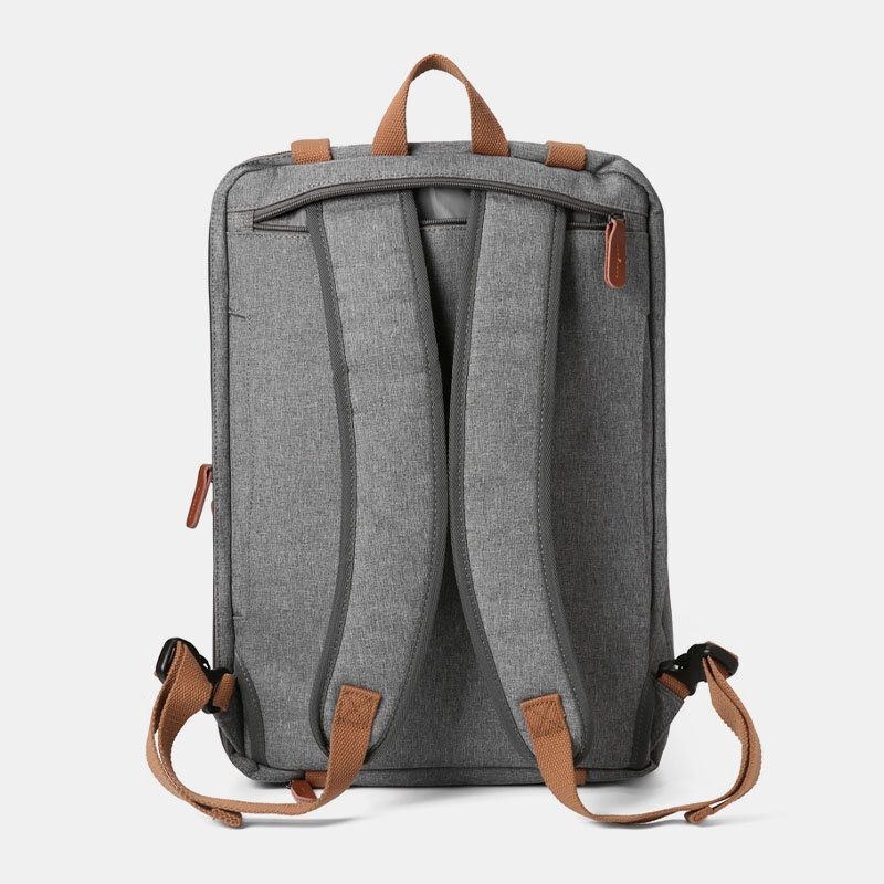 Herr Casual Multicarry Stor Kapacitet 15.6/17 Tum Laptopväska Ryggsäck Crossbody-väska Med Flera Fickor