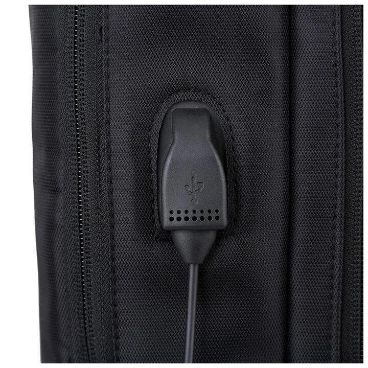 Herr Ny Multifunktionell Ryggsäck Axelväska Business Bag Med Usb Laddningsport