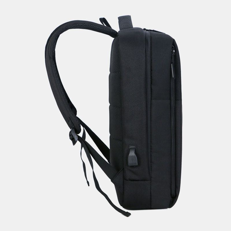 Herr Polyester Usb Laddning Stor Kapacitet Business Laptop Bag Ryggsäck