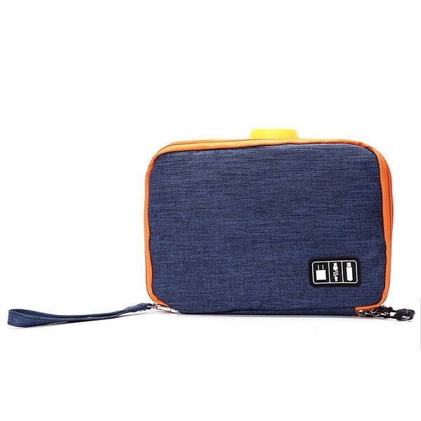 Herr Casual Multifunktionell Canvas Multi Pocket Ipad Butiksväska Telefonväska Förvaringsväska