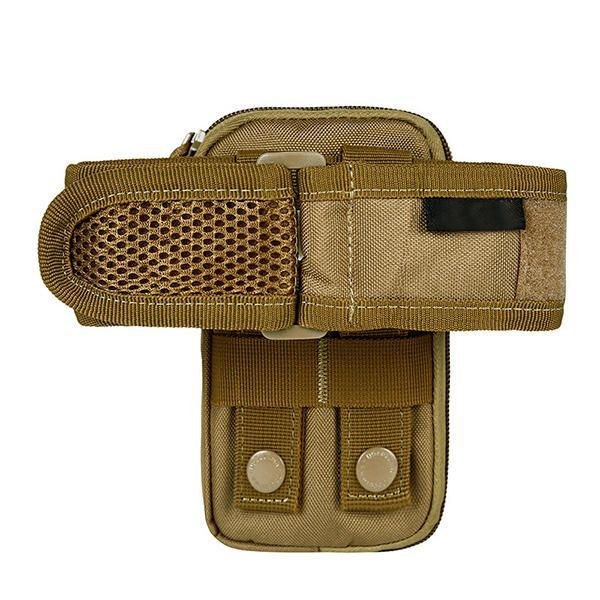 Herr Nylon Tactical Arm Bag Molle Edc Pouch Mobiltelefon Handväska Bälte Midjeväska