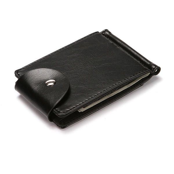 Herr Faux Leather Creative Money Clip Plånbok