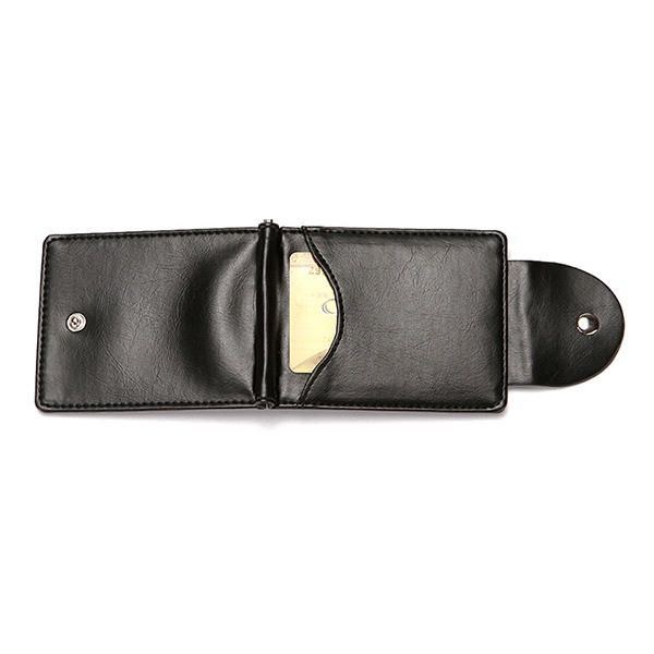 Herr Faux Leather Creative Money Clip Plånbok