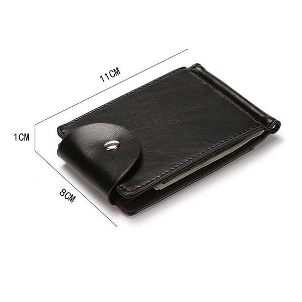 Herr Faux Leather Creative Money Clip Plånbok