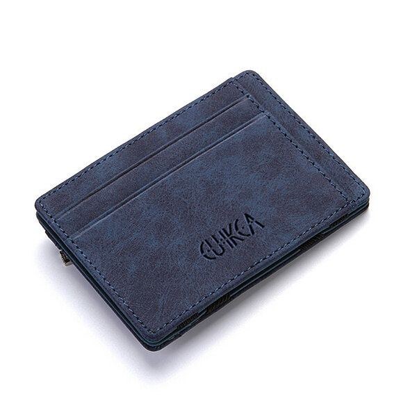 Herr Konstläder Creative Magic Wallet Dragkedja Myntväska