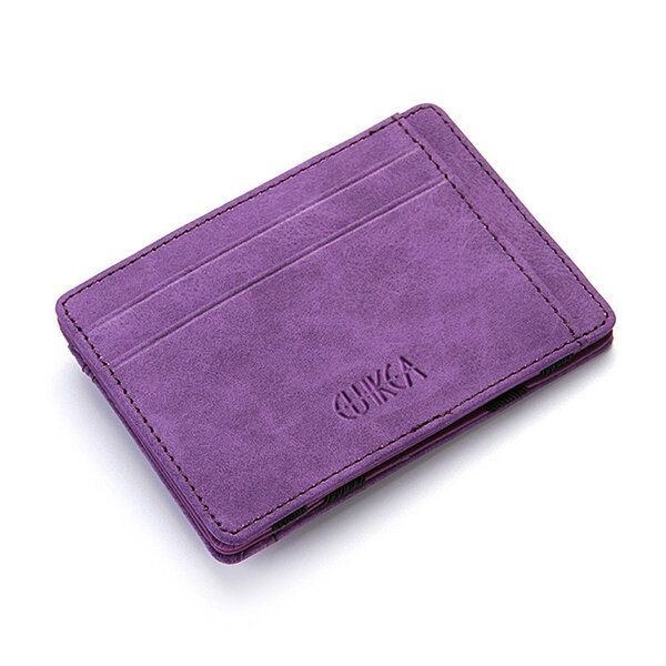 Herr Konstläder Creative Magic Wallet Dragkedja Myntväska