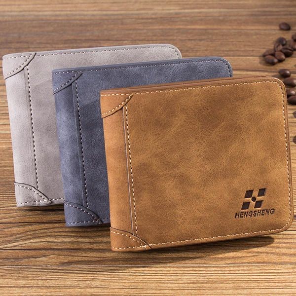 Herr Multi Card Slots Slim Wallet Korthållare