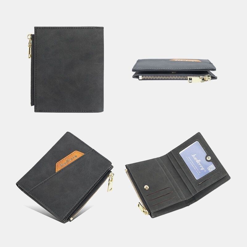 Herr Pu Läder Multi-card Slot Casual Tunn Money Clip Card Holder Plånbok