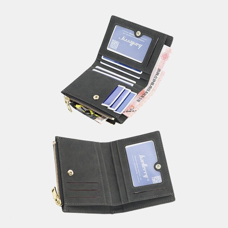 Herr Pu Läder Multi-card Slot Casual Tunn Money Clip Card Holder Plånbok