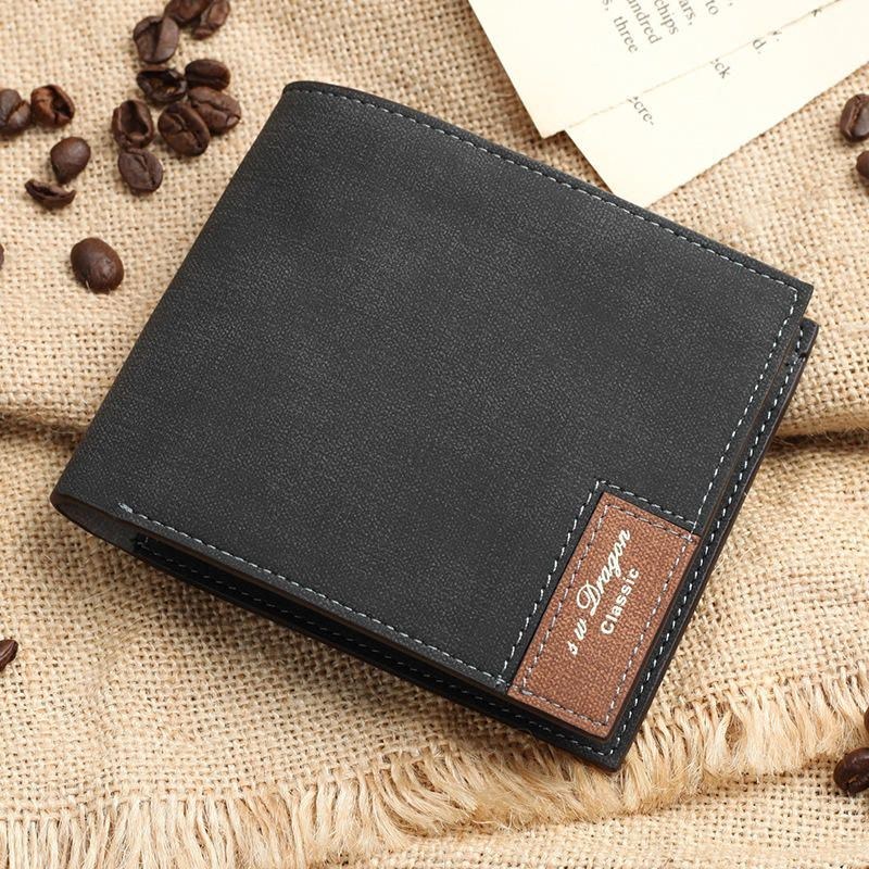 Pu Mjuk Plånbok För Män Bifold Minimalist Money Clip Card-fodral