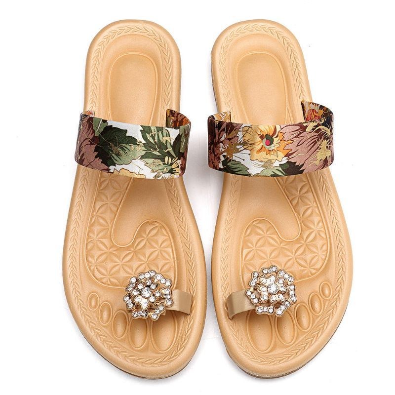 Bohemian Women Summer Flat Flip Flops Sandaler