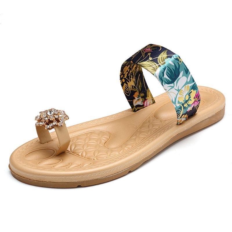 Bohemian Women Summer Flat Flip Flops Sandaler