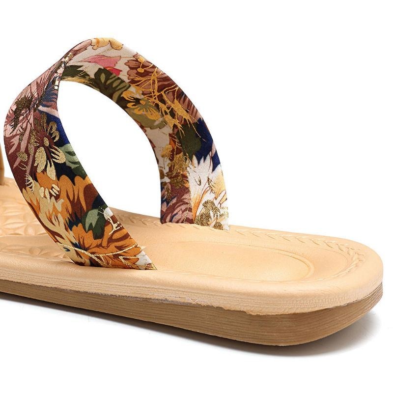 Bohemian Women Summer Flat Flip Flops Sandaler