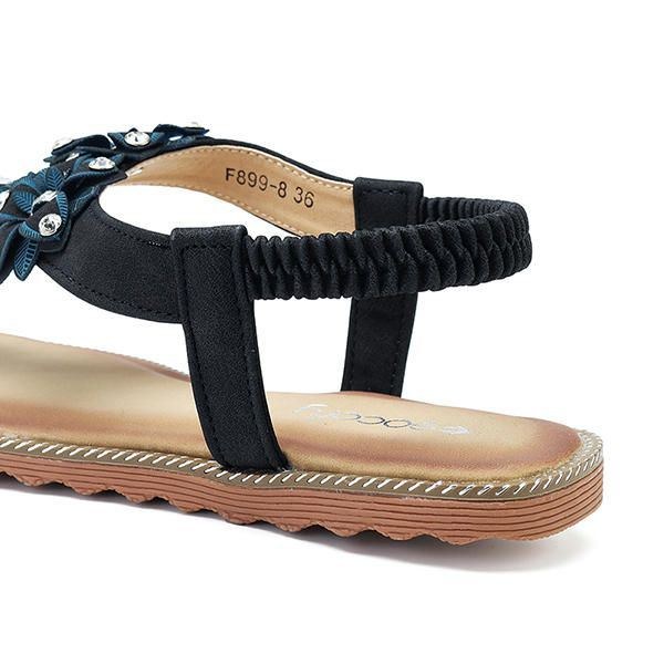 Dam Bohemian Casual Beach Mjuka Platta Sandaler