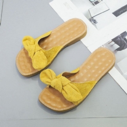 Dam Butteryfly Knot Soft Bottom Flats Chic Slide Sandaler