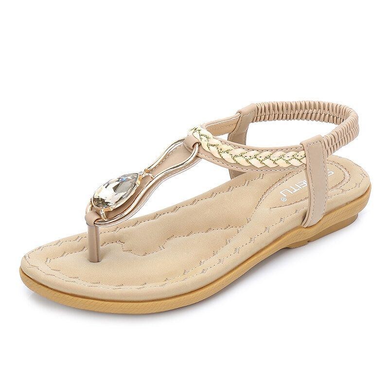 Dam Casual Outdoor Beach Mjuka Platta Sandaler