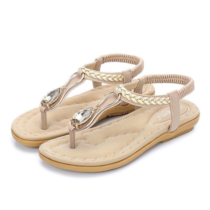 Dam Casual Outdoor Beach Mjuka Platta Sandaler