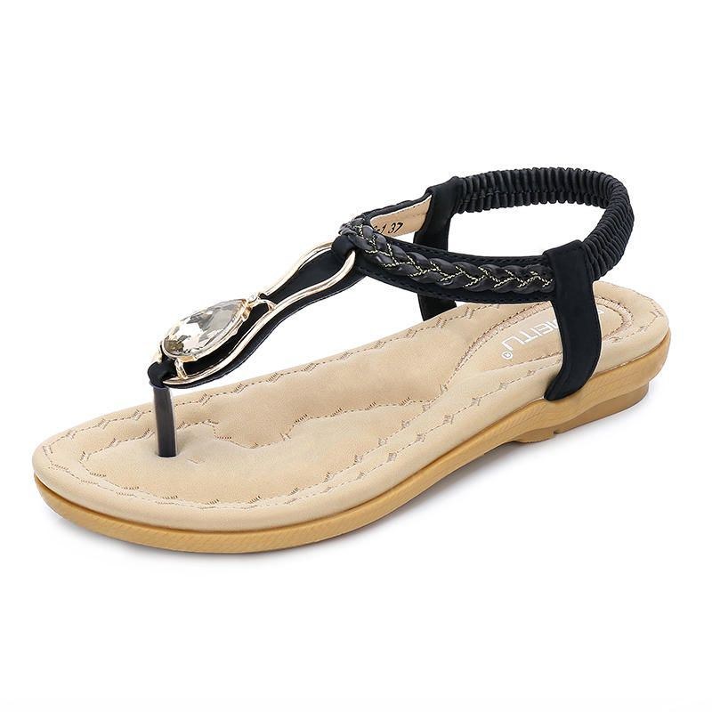 Dam Casual Outdoor Beach Mjuka Platta Sandaler