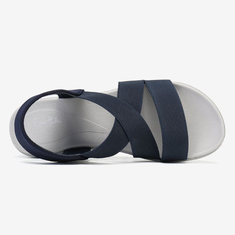 Dam Comfy Cross Elastisk Strap Mjuka Sportsandaler