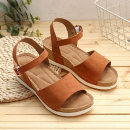 Dam Comfy Opened Toe Rocker Sole Slide Sandaler