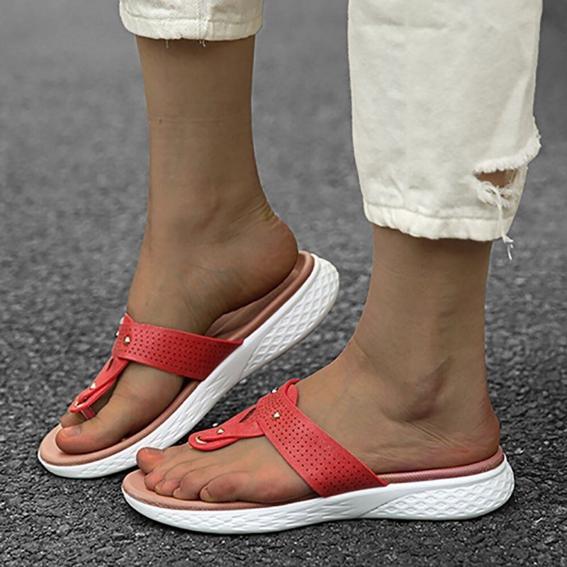 Dam Flip Flop Nit Summer Beach Casual Flat Sandaler