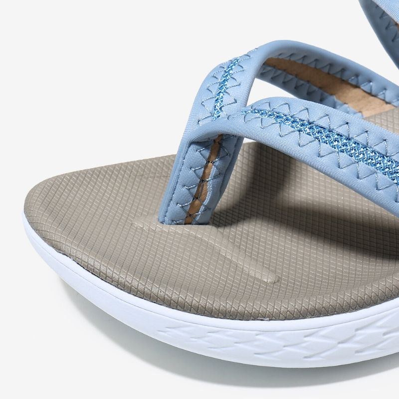 Dam Flip Flops Stitching Mjuk Sula Slip On Casual Sommar Flat Sandaler