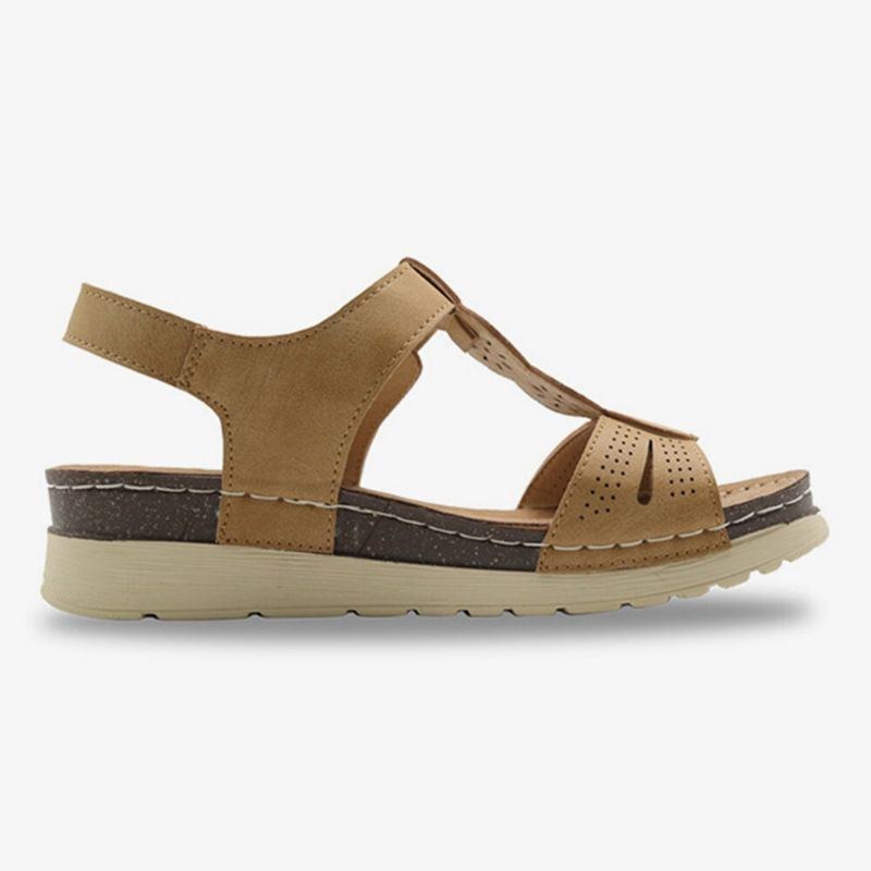 Dam Hollow Out Andas Öppen Tåspänne Casual Summer Wedge Sandaler