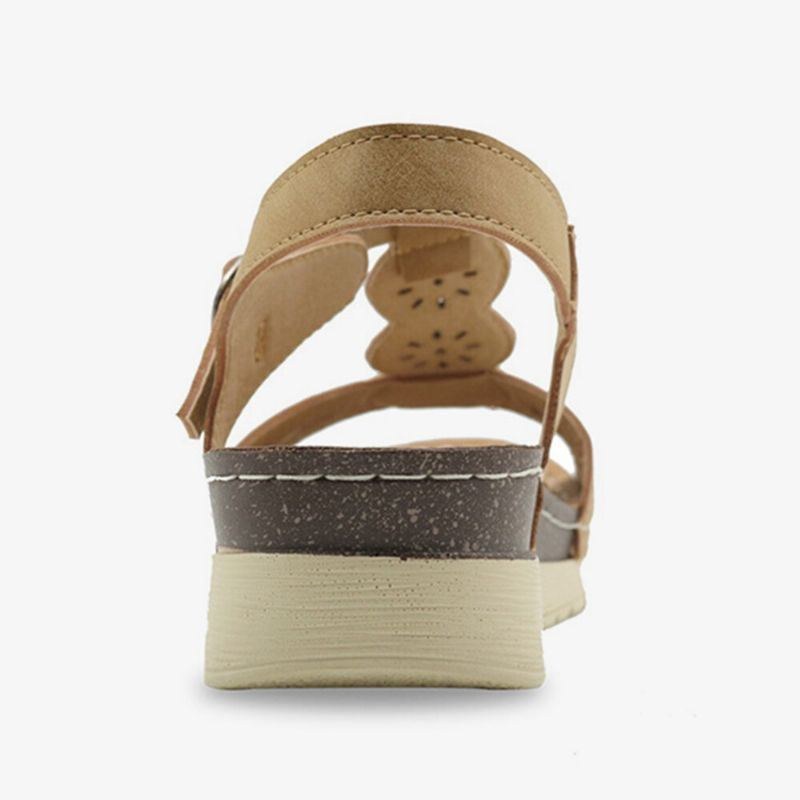 Dam Hollow Out Andas Öppen Tåspänne Casual Summer Wedge Sandaler