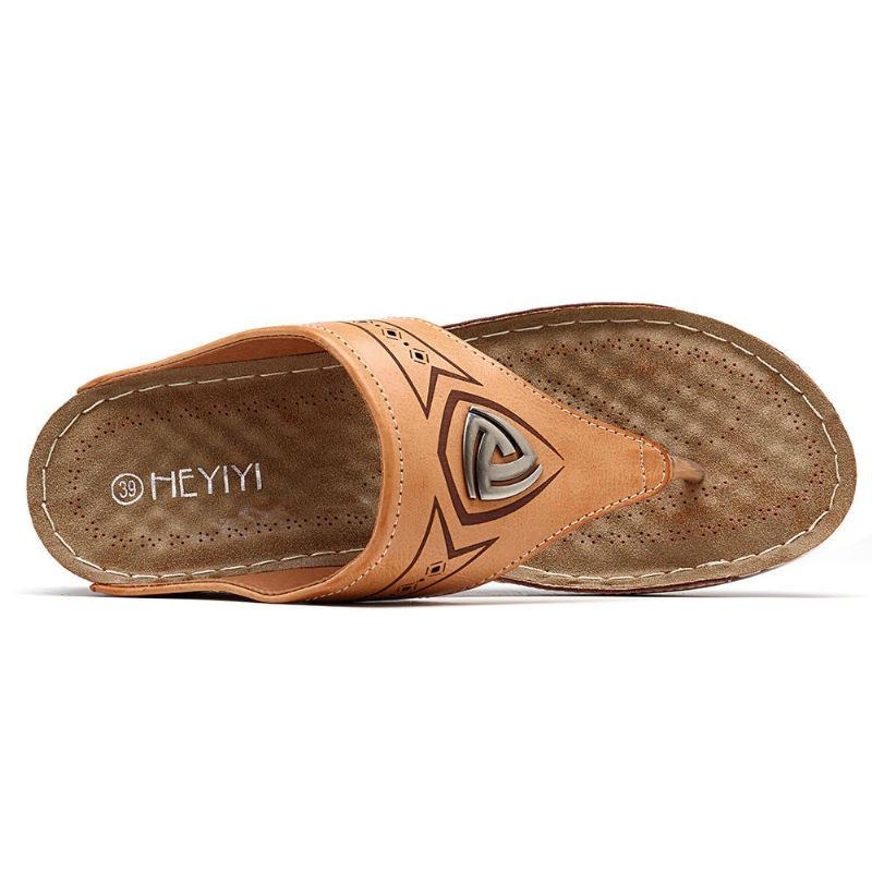 Dam Mjuk Casual Beach Flip Flops Flat Sandaler