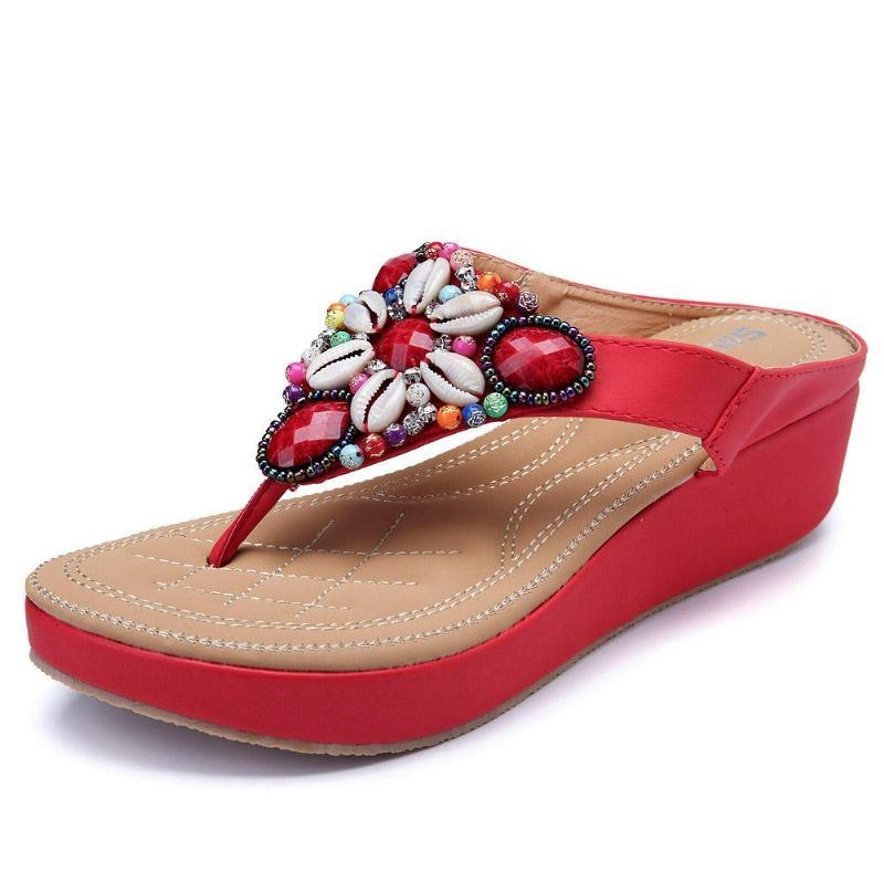 Dam Rhinestones Bohemian Casual Sandaler