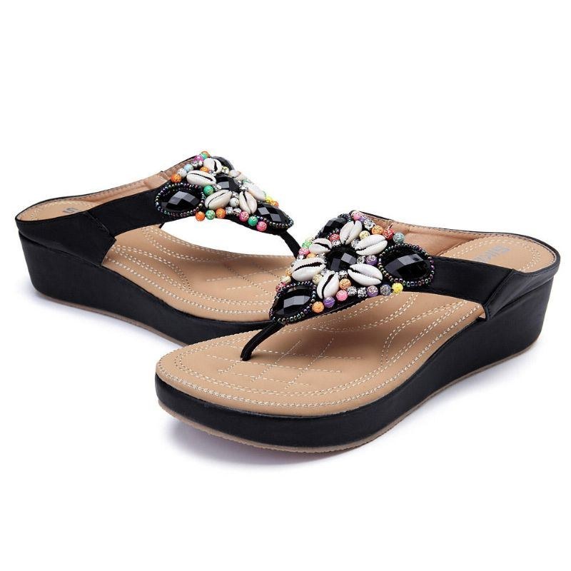 Dam Rhinestones Bohemian Casual Sandaler