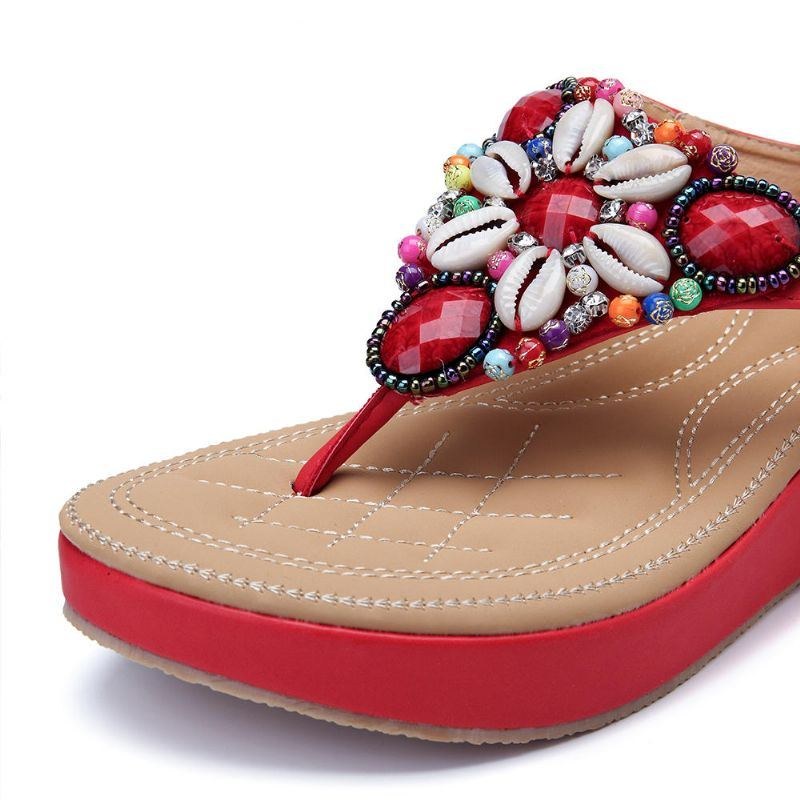 Dam Rhinestones Bohemian Casual Sandaler