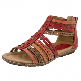 Dam Romerska Öppen Tå Soft Gladiator Casual Sandaler