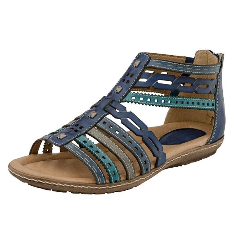 Dam Romerska Öppen Tå Soft Gladiator Casual Sandaler