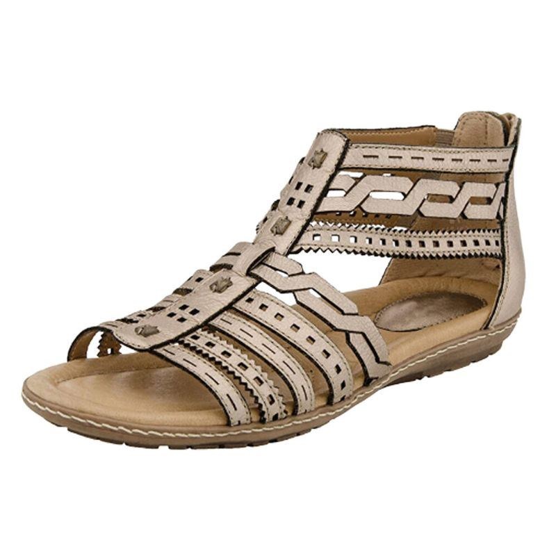 Dam Romerska Öppen Tå Soft Gladiator Casual Sandaler