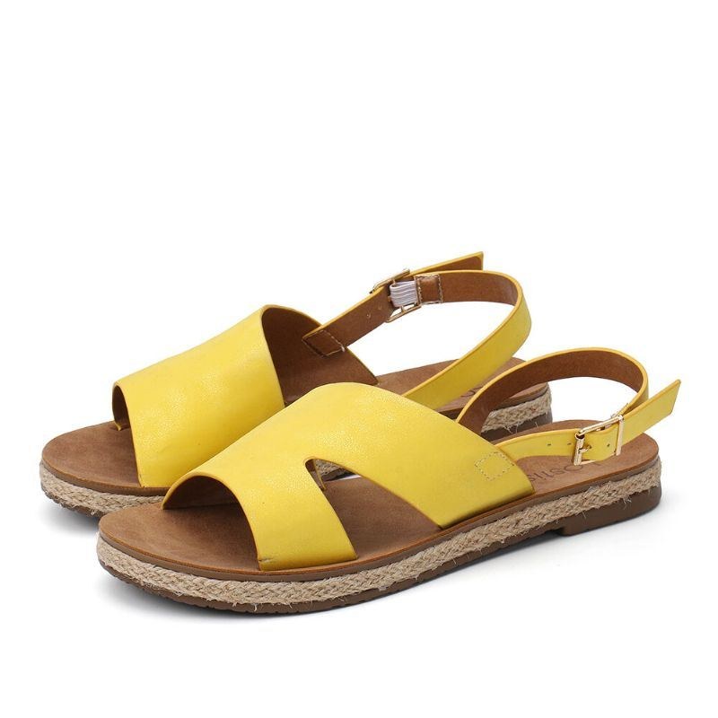 Dam Single Strap Casual Slingback Flat Sandaler