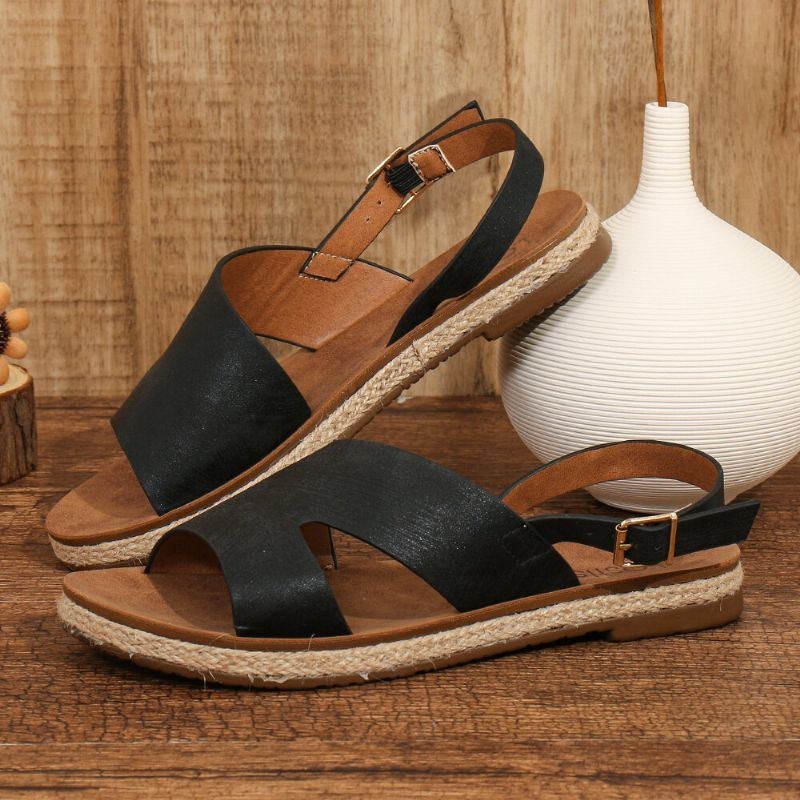 Dam Single Strap Casual Slingback Flat Sandaler