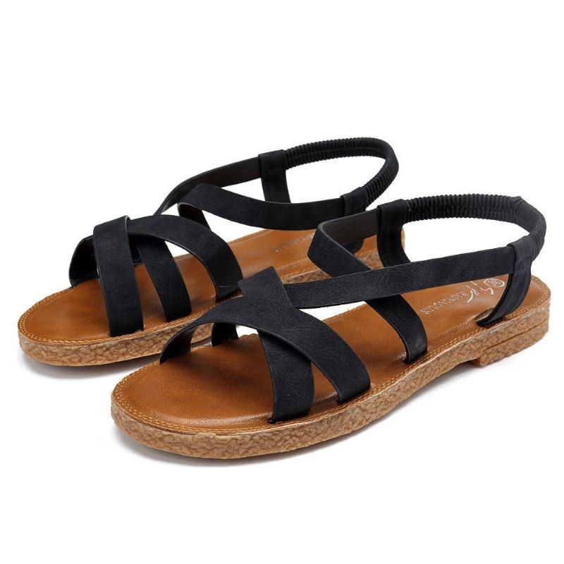 Dam Skor Roman Cross Elastiska Band Sandaler