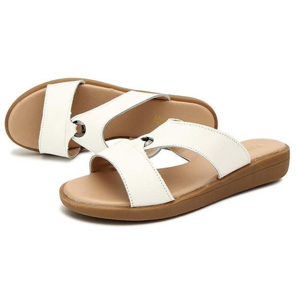 Dam Sommar Chic Beach Sandaler Andas Slip-on Flat Tofflor