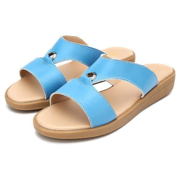 Dam Sommar Chic Beach Sandaler Andas Slip-on Flat Tofflor