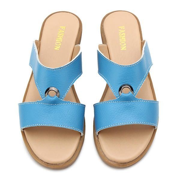 Dam Sommar Chic Beach Sandaler Andas Slip-on Flat Tofflor