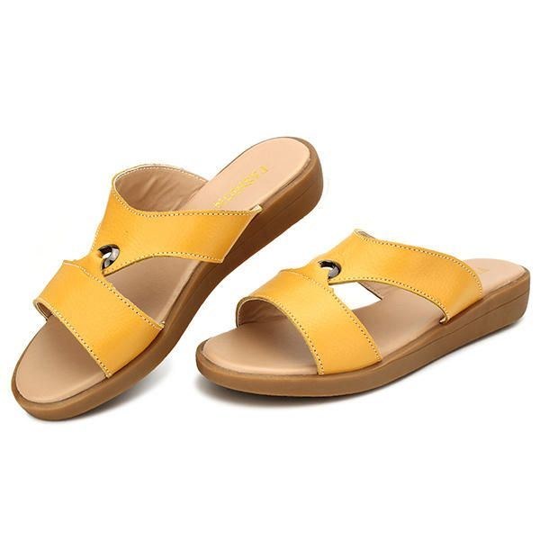 Dam Sommar Chic Beach Sandaler Andas Slip-on Flat Tofflor