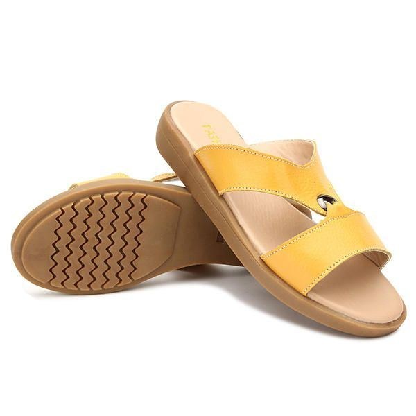 Dam Sommar Chic Beach Sandaler Andas Slip-on Flat Tofflor